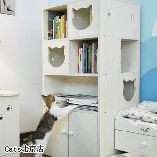 CatS Design Kratzbaum Katzenspielturm xxl große Katzen stabil Mini Schrank BS2