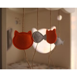 CatS Katzenspielzeug Set Filzfisch & Katzen Gr�n