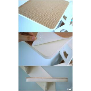 CatS Design Kletterwand gro�e Katzen stabil Wandkratzbaum Wandkratzs�ule F5 L