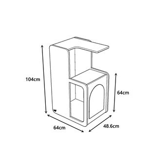 CatS Design Kratzbaum Katzenspielturm Nordre RL-H3